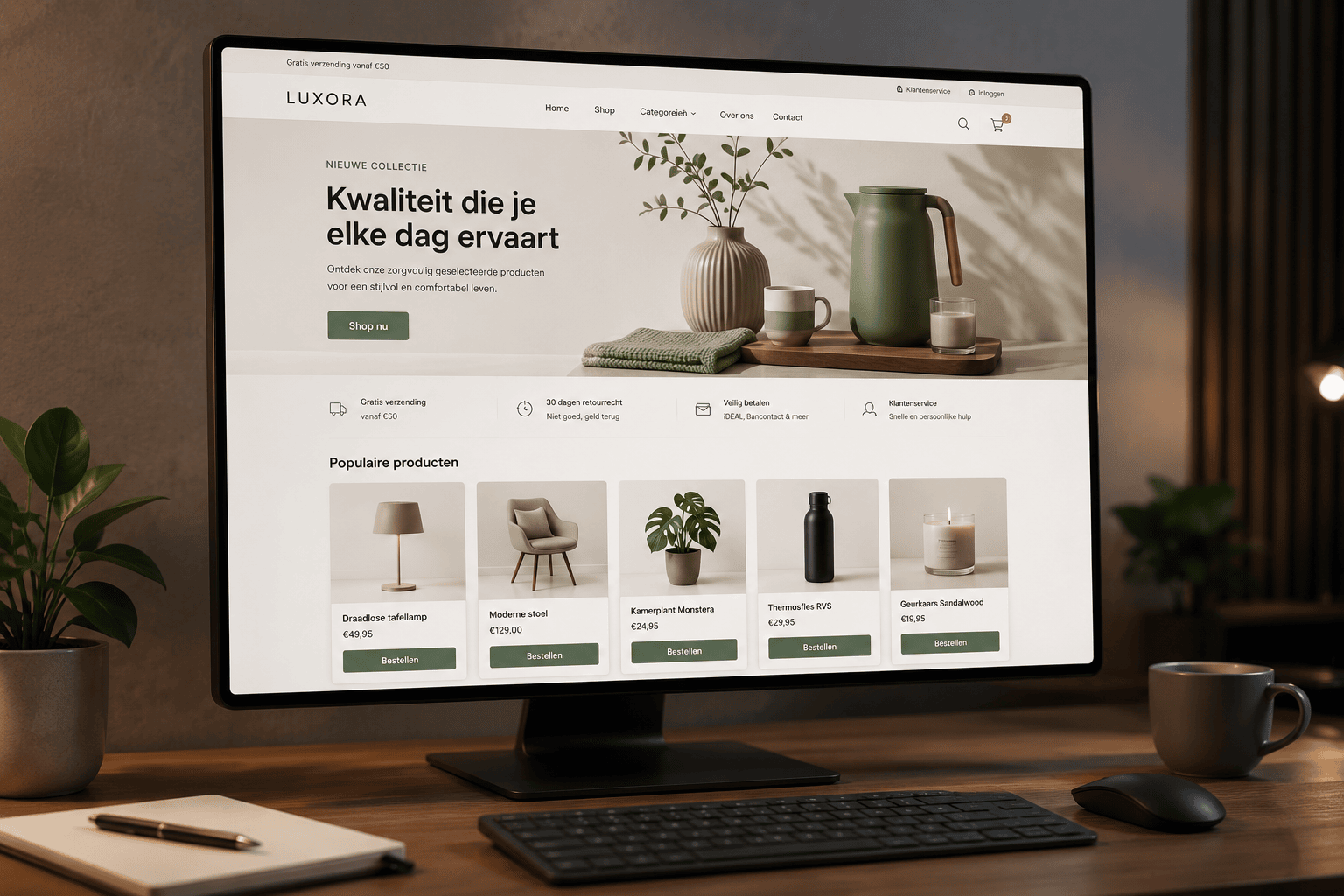 Moderne webshop laten maken voor online verkoop